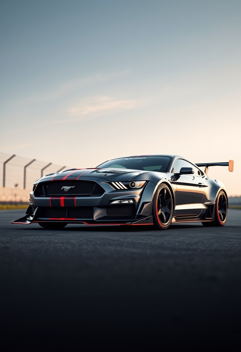 Embracing sustainability, some futuristic Mustang designs incorporate electric powertrains, demonstrating that eco-friendly choices can still deliver thrilling performance