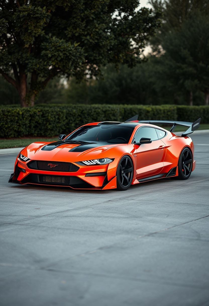 Futuristic designs focus on optimizing aerodynamic efficiency, allowing for better speed and fuel economy while ensuring the Mustang remains true to its muscle car heritage